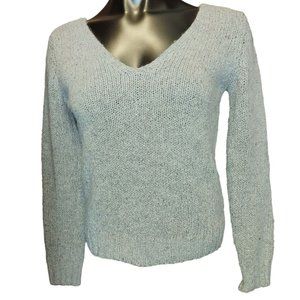 CONDOR Womens M Beige Silk Angora Blend Long Sleeve Knit Stretchy Sweater